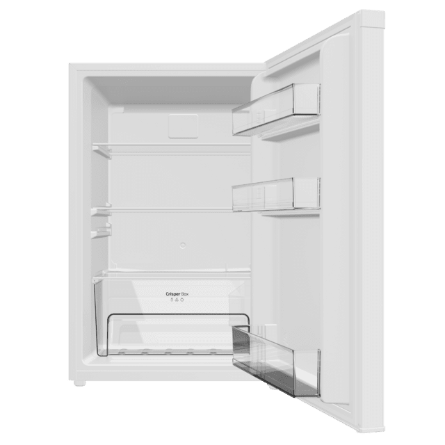 Cecotec Bolero CoolMarket TT 133 L White Mini frigorífico blanco de 83 5 cm de alto y 55 1 cm de ancho con capacidad de 133L clase energética E Crisper Box Luz LED interior función defrost y control temperatura mecánico. Min Rebajas baratas