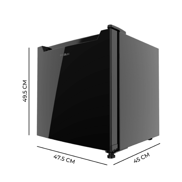 Cecotec Bolero CoolMarket TT 31 Dual Black Glass E Mini frigorífico convertible en congelador con puerta de cristal negro y control de temperatura 0ºC a 5ºC y -24ºC a -16ºC. Capacidad para 31 Litros y medidas 49.6 Alto x 47 Los más vendidos