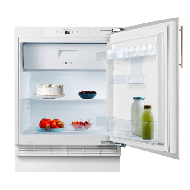 Cecotec Bolero CoolMarket TT BI 121 White E Frigorífico integrable de 121 litros de capacidad clase E y Fast Freezing. Frigorífico / Nevera 121 L Tienda