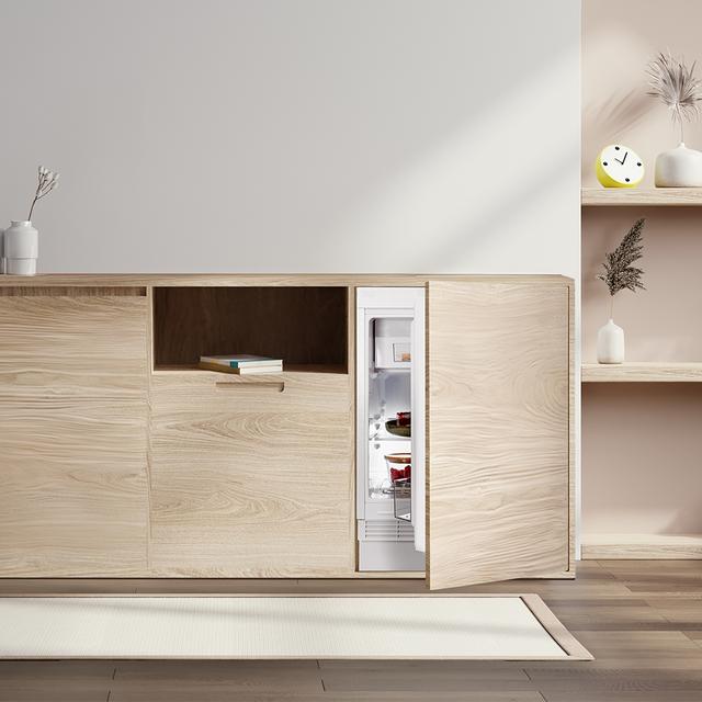 Cecotec Bolero CoolMarket TT BI 121 White E Frigorífico integrable de 121 litros de capacidad clase E y Fast Freezing. Frigorífico / Nevera 121 L Tienda