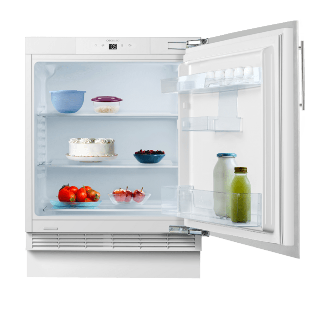 Cecotec Frigorifico Bolero CoolMarket TT BI 138 White E Mini frigorífico integrable de 138 litros de capacidad clase E display touch y Fast Cooling. Mini frigorífico integrable Liquidación