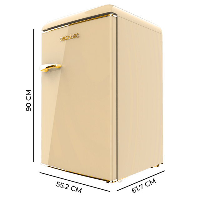 Cecotec Bolero CoolMarket TT Origin 110 Beige E Mini frigorífico retro TT Origin Beige con capacidad de 110L clase E ICEBOX Luz interior y tirador gold. Mini frigorífico retro  110 L Beige Mejor oferta