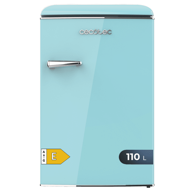 Cecotec Bolero CoolMarket TT Origin 110 Blue E Mini frigorífico retro TT Origin Blue con capacidad de 110L clase E ICEBOX Luz interior. Frigorífico / nevera vintage retro pequeña 110L Rebajas top