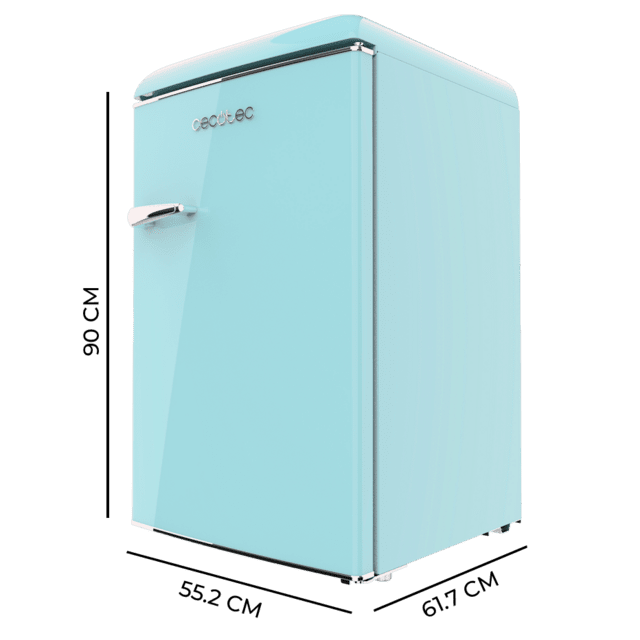 Cecotec Bolero CoolMarket TT Origin 110 Blue E Mini frigorífico retro TT Origin Blue con capacidad de 110L clase E ICEBOX Luz interior. Frigorífico / nevera vintage retro pequeña 110L Rebajas top