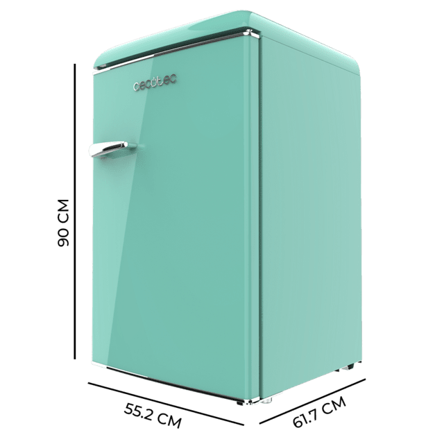 Cecotec Bolero CoolMarket TT Origin 110 Green E Mini frigorífico retro TT Origin Green con capacidad de 110L clase E ICEBOX Luz interior. Frigorífico / nevera vintage retro pequeña 110L Envío gratis