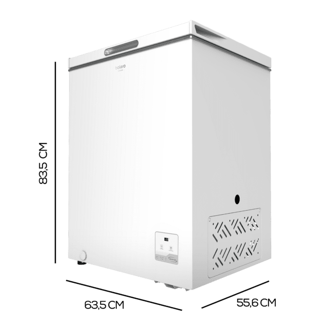 Cecotec Bolero CoolMarket Chest 142 white E Congelador horizontal white con capacidad 142 litros control electrónico clase E motor inverter plus display convertible a frigorífico. Congelador horizontal Promoción por tiempo limitado