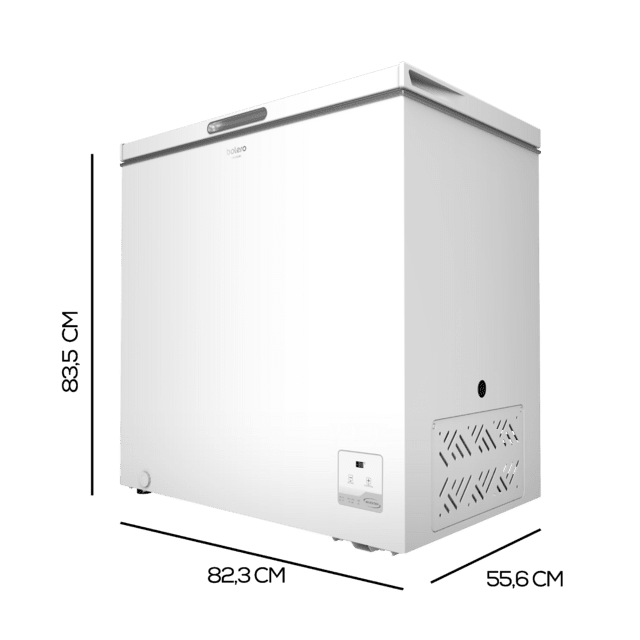 Cecotec Bolero CoolMarket Chest 199 white E Congelador horizontal white con capacidad 199 litros control electrónico clase E motor inverter plus display convertible a frigorífico. Congelador arcón horizontal 199 Litros Solo hoy