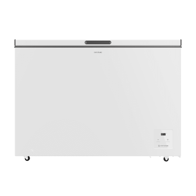 Cecotec Bolero CoolMarket Chest 299 white E Cogelador horizontal blanco 84 5cm alto y 111 5cm ancho con 299 L de capacidad compresor Inverter Plus conversible a frigorífico clase energética E y con modo Fast Freezing Cogelador Oferta especial de fábrica