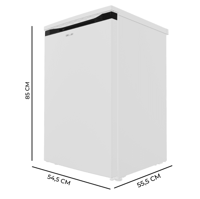 Cecotec Bolero CoolMarket TF 85 White E Congelador de sobremesa blanco 84 5cm de alto y 54 9cm de ancho 85 litros de capacidad clase energética E con 3 cajones para almacenar sus alimentos Congelador Solo queda un día