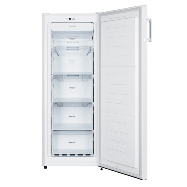 Cecotec Bolero CoolMarket UF 155 White E Congelador vertical Total No frost con puerta reversible y alarma de puerta abierta. Congelador vertical 155 L Precios de Black Friday