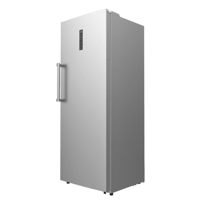 Cecotec Bolero CoolMarket UF 380 inox Congelador vertical convertible a frigorífico con capacidad de 380 Litros 185.5cm de alto y 71cm de ancho compresor inverter de bajo consumo display en puerta acabado inox NoFrost clase ene