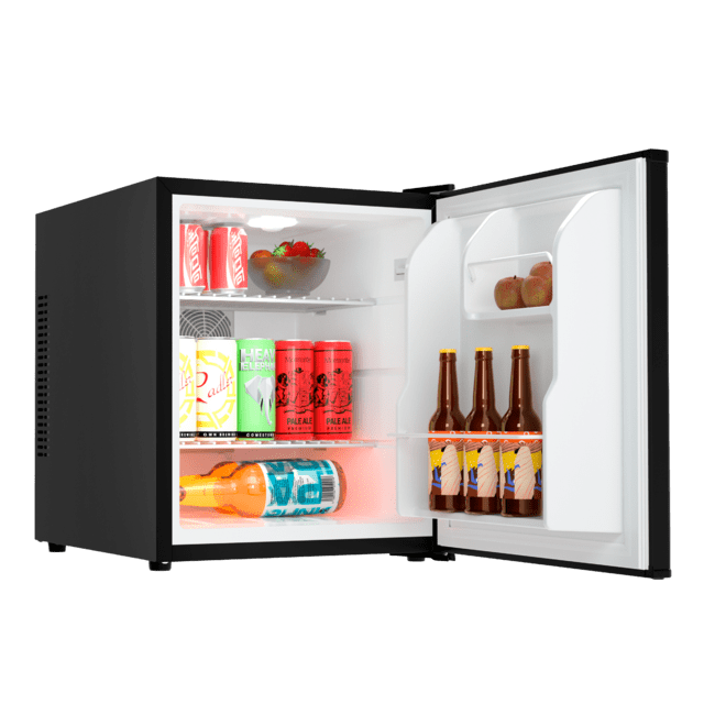 Cecotec Bolero CoolMarket BC SD 47 Black Nevera Mini Bar termoeléctrica silenciosa con capacidad para 44 Litros. Control mecánico y luz LED interior. Clase energética E Nevera Mini Bar  Ofertas especiales