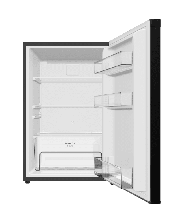 Cecotec Bolero CoolMarket TT 133 L Black Mini frigorífico negro de 83 5 cm de alto y 55 1 cm de ancho con capacidad de 133L clase energética E Crisper Box Luz LED interior función defrost y control temperatura mecánico. Mini Grandes ahorros