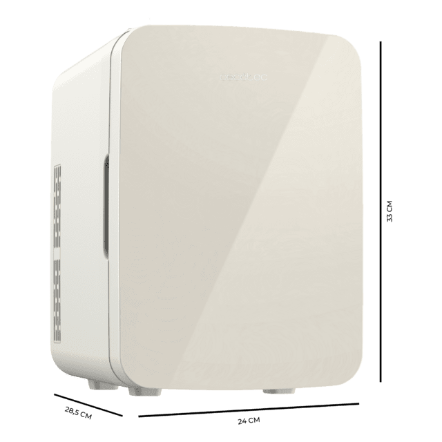 Cecotec Bolero MiniCooling 10L Bahamas Beige Frigorífico con funcionamiento 12V-220V compatible con coches y caravanas función enfriamiento y calentamiento rango temperatura de 7 a 65 ºC y transporte fácil. Frigorífico En línea