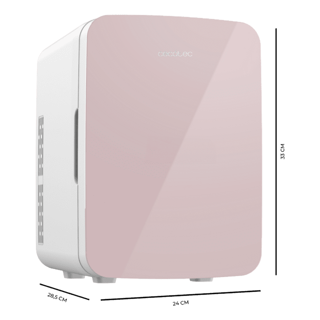Cecotec Bolero MiniCooling 10L Bahamas Pink Frigorífico con funcionamiento 12V-220V compatible con coches y caravanas función enfriamiento y calentamiento rango temperatura de 7 a 65 ºC y transporte fácil. Frigorífico En oferta