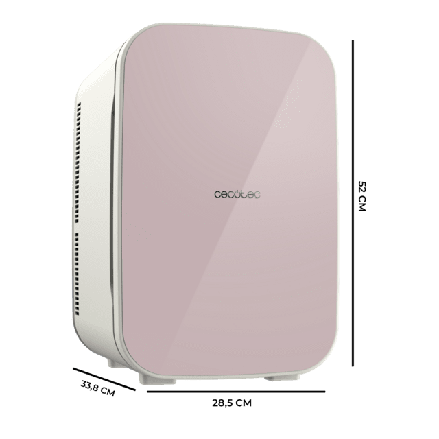 Cecotec Bolero MiniCooling 25L Bahamas Pink Frigorífico con funcionamiento 12V-220V compatible con coches y caravanas función enfriamiento y calentamiento rango temperatura de 7 a 65 ºC y transporte fácil. Mini frigorífico Rebajas online