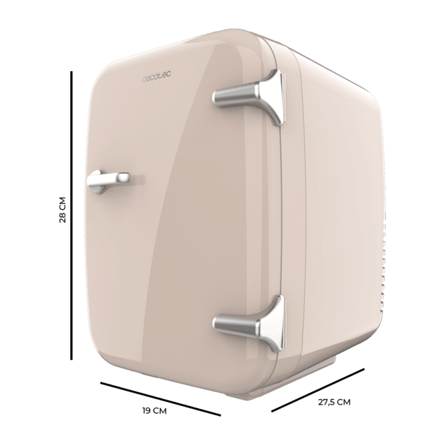 Cecotec Bolero MiniCooling 4L Habana Cream Frigorífico con funcionamiento 12 V-220 V compatible coche y caravanas función enfriamiento y calentamiento rango temperatura 7-65 ºC transporte fácil. Frigorífico Últimos 3 días