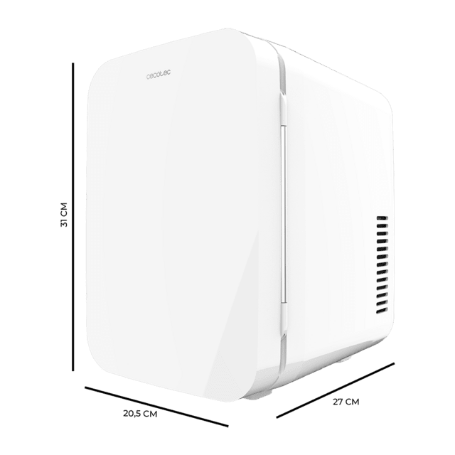 Cecotec Bolero MiniCooling 6L Bahamas White Frigorífico con funcionamiento 12 V-220 V compatible coche y caravanas función enfriamiento y calentamiento rango temperatura 5-65º transporte fácil. Frigorífico Liquidación