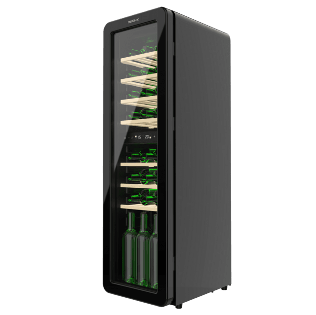 Cecotec Bolero GrandSommelier Origin Duo 30 Hit Black Vinoteca de diseño retro color negro con dos zonas de temperatura Capacidad para 30 botellas Control electrónico de temperatura mediante display LED Temperatura Zona 1 de 5 Tienda