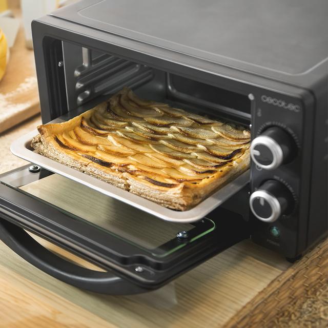 Cecotec Bake&Toast 1090 Black Hornos eléctricos de sobremesa eléctrico multifunción 10 litros de capacidad y puerta con doble cristal. Horno de sobremesa Rebajas top