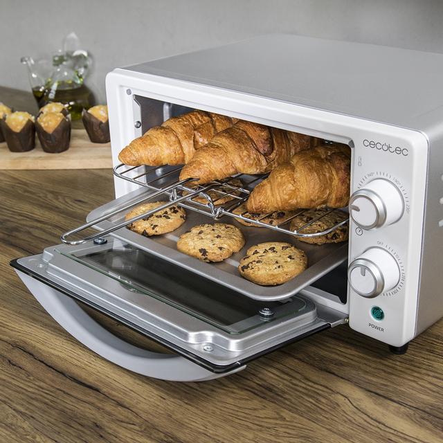 Cecotec Bake&Toast 1090 White Horno tostador de sobremesa eléctrico multifunción 10 litros de capacidad y puerta con doble cristal. Horno de sobremesa Envío gratis