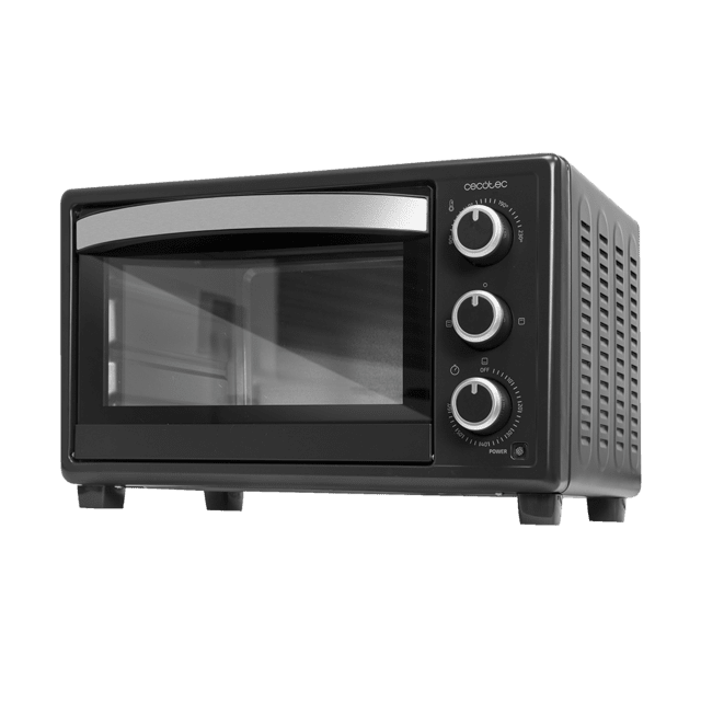 Cecotec Bake&Toast 2300 Black Horno tostador de sobremesa eléctrico multifunción 23 litros de capacidad y puerta con doble cristal. Horno tostador de sobremesa Oferta especial