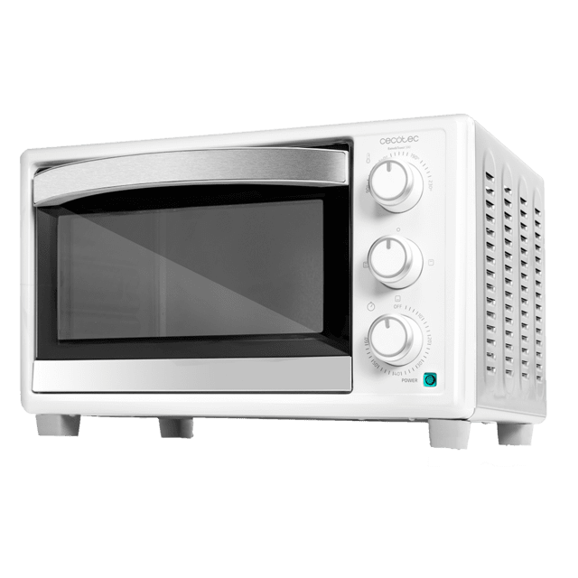 Cecotec Bake&Toast 2300 White Horno tostador de sobremesa eléctrico multifunción 23 litros de capacidad y puerta con doble cristal. Horno de sobremesa  Envío gratis