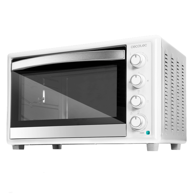 Cecotec Bake&Toast 4600 White Gyro horno sobremesa con gran capacidad de 46 Litros 12 funciones combinables gran potencia de 2000W y rustidor giratorio. Horno sobremesa Último día
