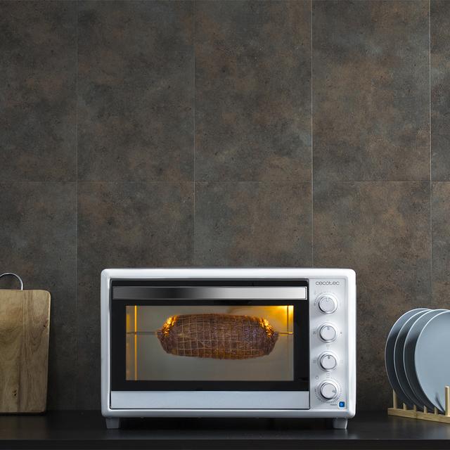 Cecotec Bake&Toast 4600 White Gyro horno sobremesa con gran capacidad de 46 Litros 12 funciones combinables gran potencia de 2000W y rustidor giratorio. Horno sobremesa Último día