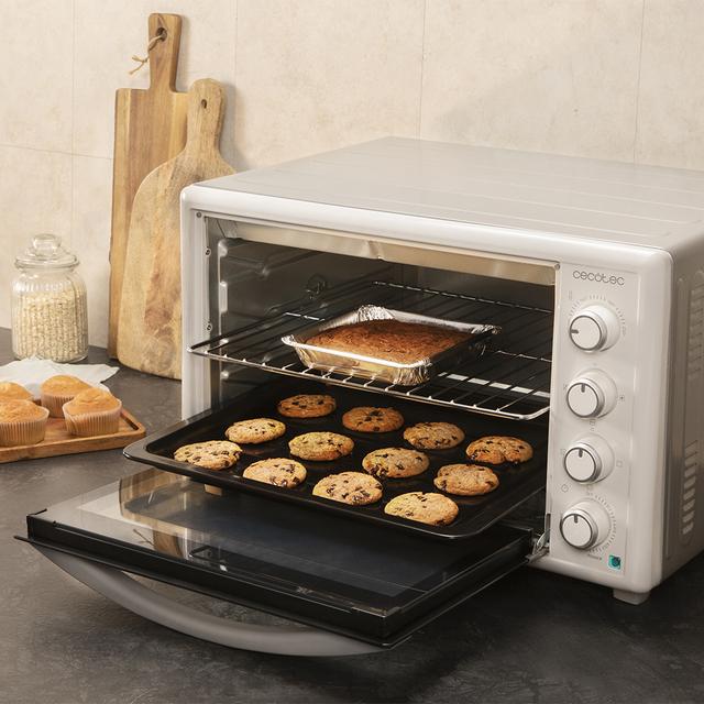 Cecotec Bake&Toast 6090 White Gyro horno sobremesa con capacidad de 60 litros 12 funciones combinables gran potencia de 2200W y equipado con luz interior. Hono de sobremesa Precio de fábrica