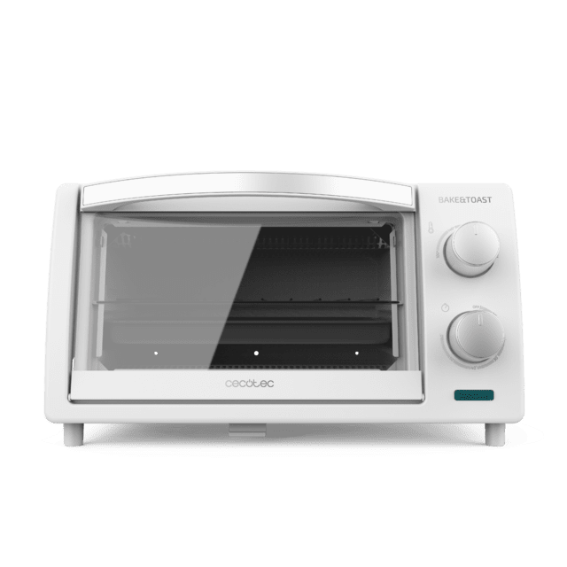 Cecotec Bake&Toast 1000 White.Horno de Sobremesa Tostador 10 L de 800 W Calefactores de Cuarzo Temporizador Temperatura regulable Puerta de Doble Cristal y Acabados en Acero Inox Horno de sobremesa Oferta especial de fábrica