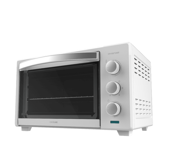Cecotec Bake&Toast 2800 White. Horno de Sobremesa de Convección 28 L de1600 W Multifunción 6 Modos de Calor Temporizador Temperatura regulable Puerta de Doble Cristal Acero Lacado Horno de sobremesa Liquidación