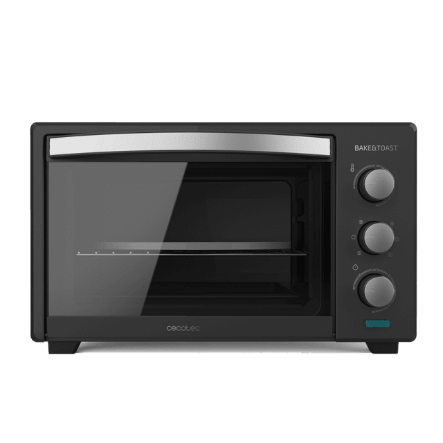 Cecotec Bake&Toast 3000 4Pizza Black Gyro. Horno de Sobremesa de Convección 30 L de 1600 W Multifunción Piedra para hornear Pizza Puerta Doble Cristal y Acero Incluye Rustidor giratorio Horno de sobremesa Envío internacional gratuito