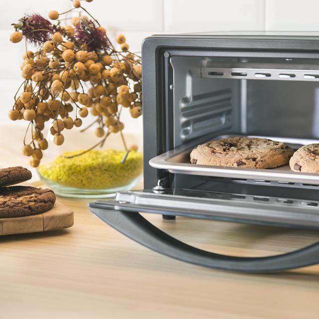 Cecotec Bake&Toast 450. Horno Sobremesa de 1000 W Capacidad de 10 Litros Temperatura hasta 230ºC Temporizador hasta 60 Minutos Perfecto para Panini y Bollería Horno tostador 10 litros   Limitado a 3 días