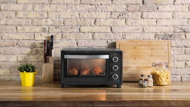 Cecotec Bake'n Toast 550 M. Horno Sobremesa Eléctrico de 1500 W Capacidad 23 L 3 Modos Temporizador hasta 60 minutos Temperatura regulable hasta 230ºc Horno tostador 23 litros de sobremesa Libre de impuestos