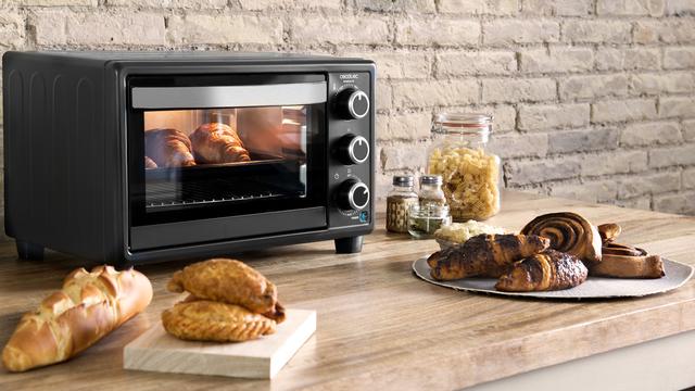 Cecotec Bake'n Toast 550 M. Horno Sobremesa Eléctrico de 1500 W Capacidad 23 L 3 Modos Temporizador hasta 60 minutos Temperatura regulable hasta 230ºc Horno tostador 23 litros de sobremesa Libre de impuestos
