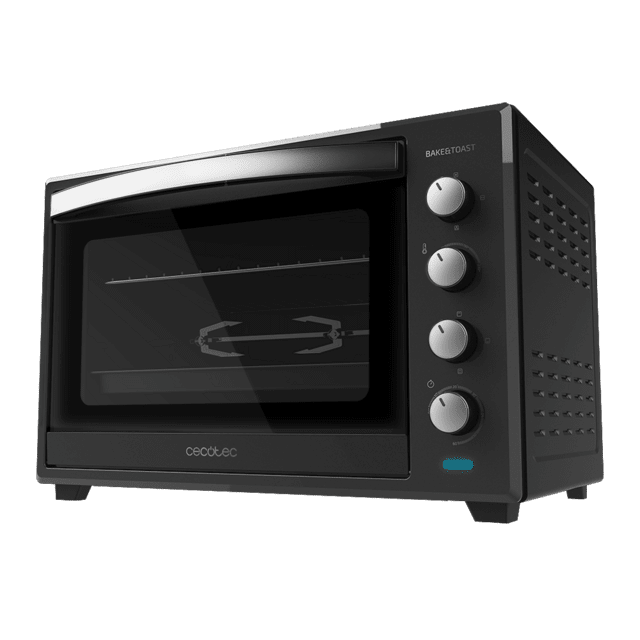 Cecotec Bake&Toast 6000 Black Gyro. Horno Sobremesa de Convección de 2000 W Capacidad 60 L 12 Funciones Combinables Incluye Rustidor giratorio Acero Lacado Negro Horno sobremesa 60 litros Última moda