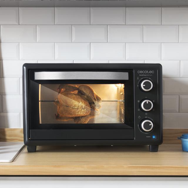 Cecotec Bake&Toast 650 Gyro. Horno Sobremesa de Convección de 1500 W 30 Litros 5 Modos Temperatura hasta 230ºC Temporizador 60 Minutos Horno de sobremesa convección 30 litros   Rebajas de fin de temporada