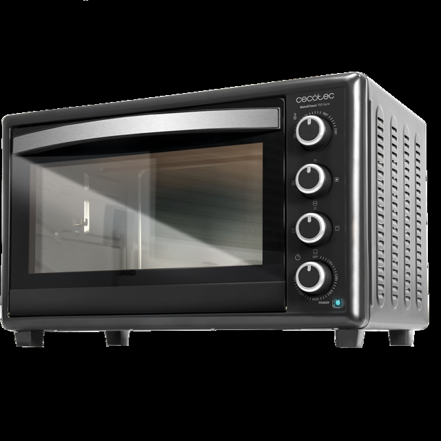 Cecotec Bake&Toast 750 Gyro. Horno Sobremesa de 2000 W Capacidad 46 L 12 Modos Temperatura hasta 230ºC y Temporizador hasta 60 Minutos Incluye Accesorio Rustidor con pinzas Negro Horno sobremesa convección eléctrico 46 litros Devoluciones gratuitas