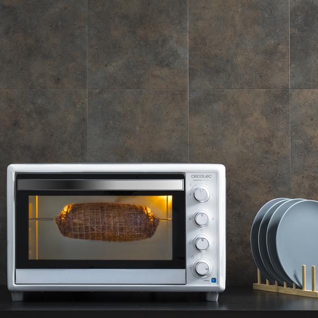 Cecotec Bake&Toast 790 Gyro. Horno Sobremesa de 2000W Capacidad de 46 Litros 12 Modos Temperatura hasta 230ºC y Tiempo hasta 60 Minutos Incluye Accesorio Rustidor con pinzas Horno de sobremesa eléctrico 46 litros 2025