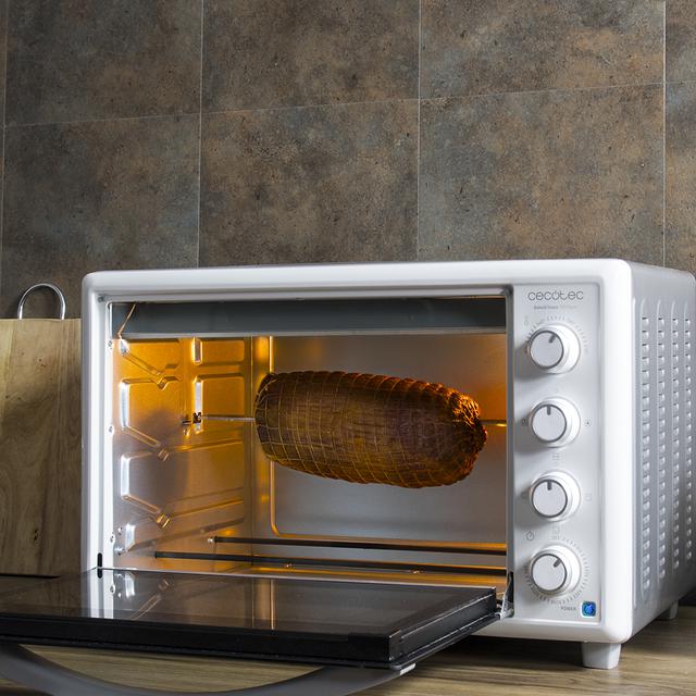 Cecotec Bake&Toast 790 Gyro. Horno Sobremesa de 2000W Capacidad de 46 Litros 12 Modos Temperatura hasta 230ºC y Tiempo hasta 60 Minutos Incluye Accesorio Rustidor con pinzas Horno de sobremesa eléctrico 46 litros 2025