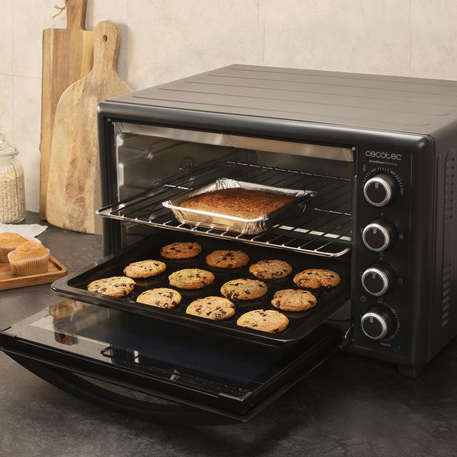 Cecotec Bake&Toast 850 Gyro. Horno de sobremesa 2200 W Capacidad 60 Litros Cocina por convección 12 Funciones Incluye Rustidor Giratorio Luz interior Puerta de doble cristal Horno de sobremesa eléctrico 60 litros   En línea