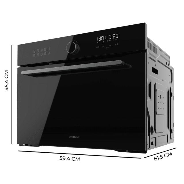 Cecotec Bolero Hexa AF314500 Glass Black A Horno integrable Airfryer de 53L de capacidad 11 funciones con Airfryer Master Pizza Master Steam Asisst Steam EasyClean 3D cooking Clase A. Horno integrable Airfryer Rebajas