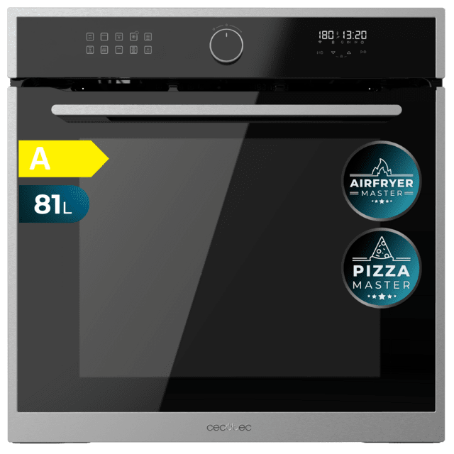Cecotec Bolero Hexa AF316000 Line A Horno integrable Airfryer Edge de 81L de capacidad 11 funciones con Airfryer Master Pizza Master Steam Asisst Steam EasyClean 3D cooking Clase A.  Horno integrable Gran oferta