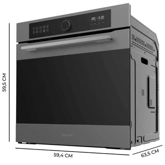 Cecotec Bolero Hexa AF316000 Matt A Horno integrable Airfryer Matt de 81L de capacidad 11 funciones con Airfryer Master Pizza Master Steam Asisst Steam EasyClean 3D cooking Clase A. Horno integrable Rebajas baratas