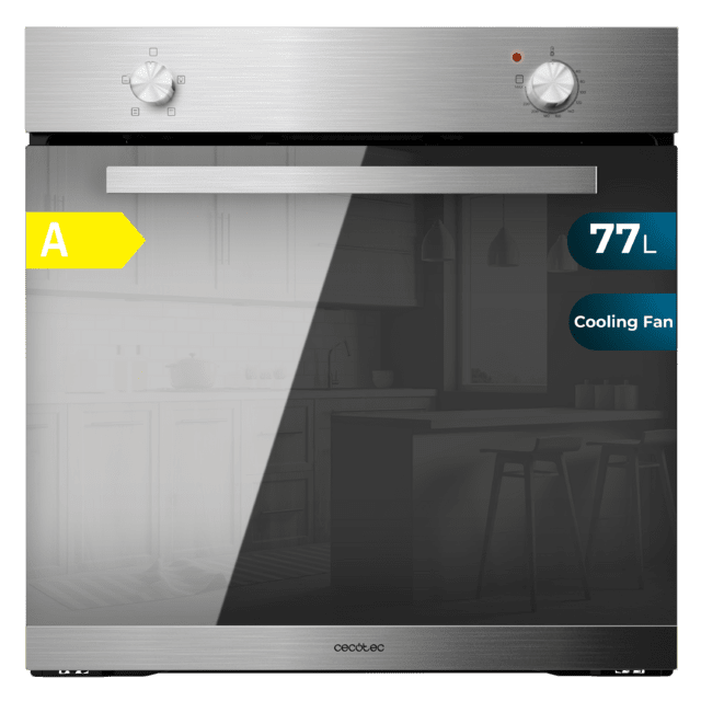 Cecotec Bolero Hexa C126000 Mirror A Horno Integrable de 77 L de capacidad 4 funciones 2800 W.  Horno Integrable