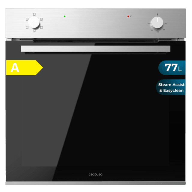 Cecotec Bolero Hexa C126001 Line A Horno Integrable Convencional C126001 Line de 77L de capacidad 5 funciones Convencional Steam Assist Steam EasyClean Clase A 2800W. Horno Integrable