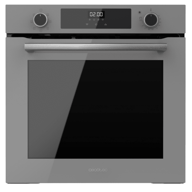 Cecotec Bolero Hexa M226000 Glass Grey A Horno Integrable Multifunción de 72L de capacidad 7 funciones Grill Defrost Steam Assist 2800W. Horno Integrable Multifunción Solo hoy