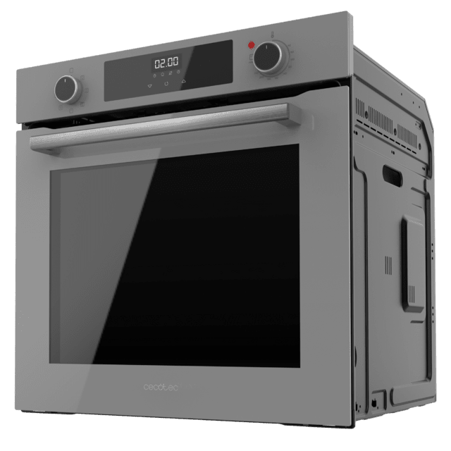 Cecotec Bolero Hexa M226000 Glass Grey A Horno Integrable Multifunción de 72L de capacidad 7 funciones Grill Defrost Steam Assist 2800W. Horno Integrable Multifunción Solo hoy