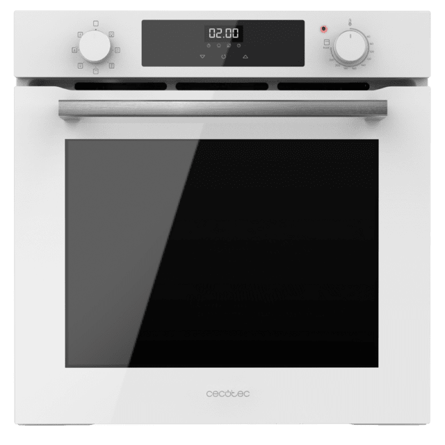 Cecotec Bolero Hexa M226000 Glass White A Horno Integrable Multifunción de 72L de capacidad 7 funciones Grill Defrost Steam Assist 2800W. Horno Integrable Multifunción  Oferta especial de fábrica